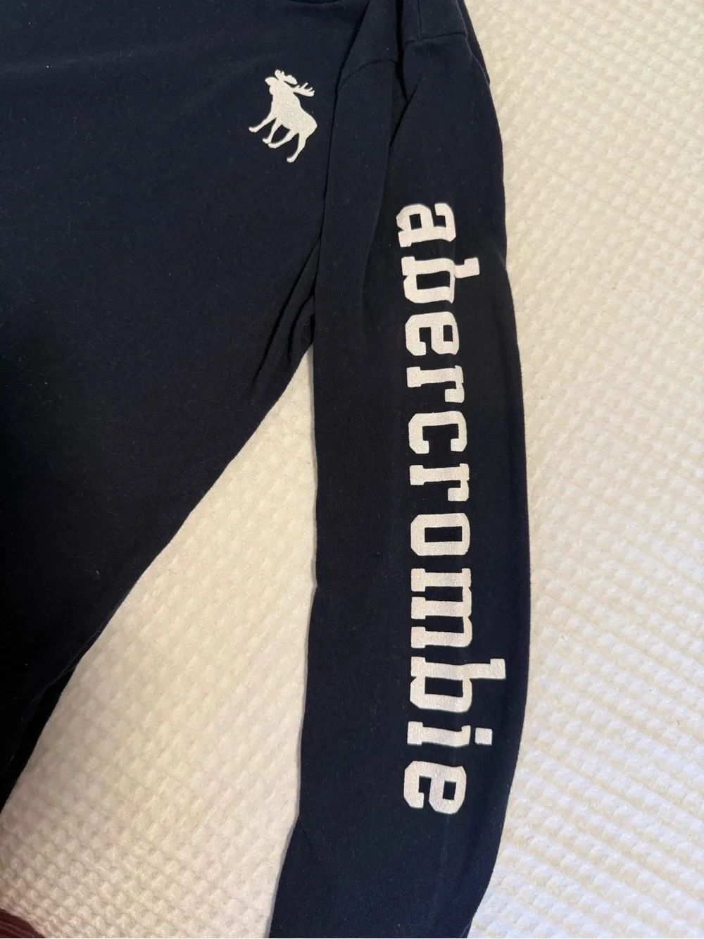 Abercrombie Kids Long-Sleeve Logo Tee - Navy